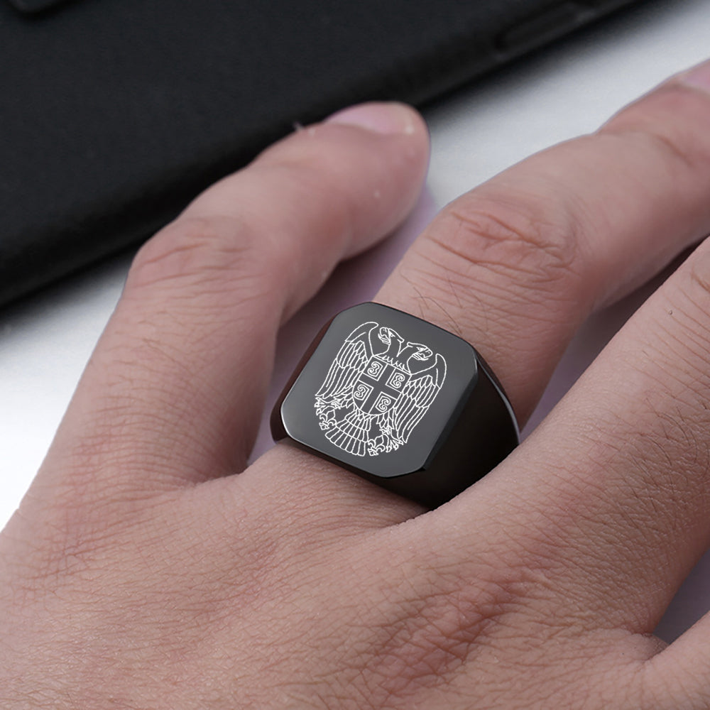 Srpski konturni orao | Prsten