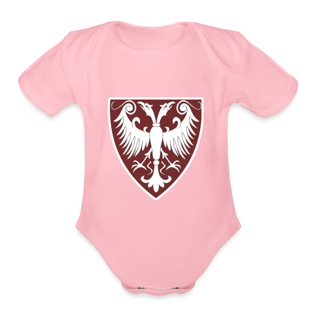 Grb Nemanjica | Bodi za bebe - light pink