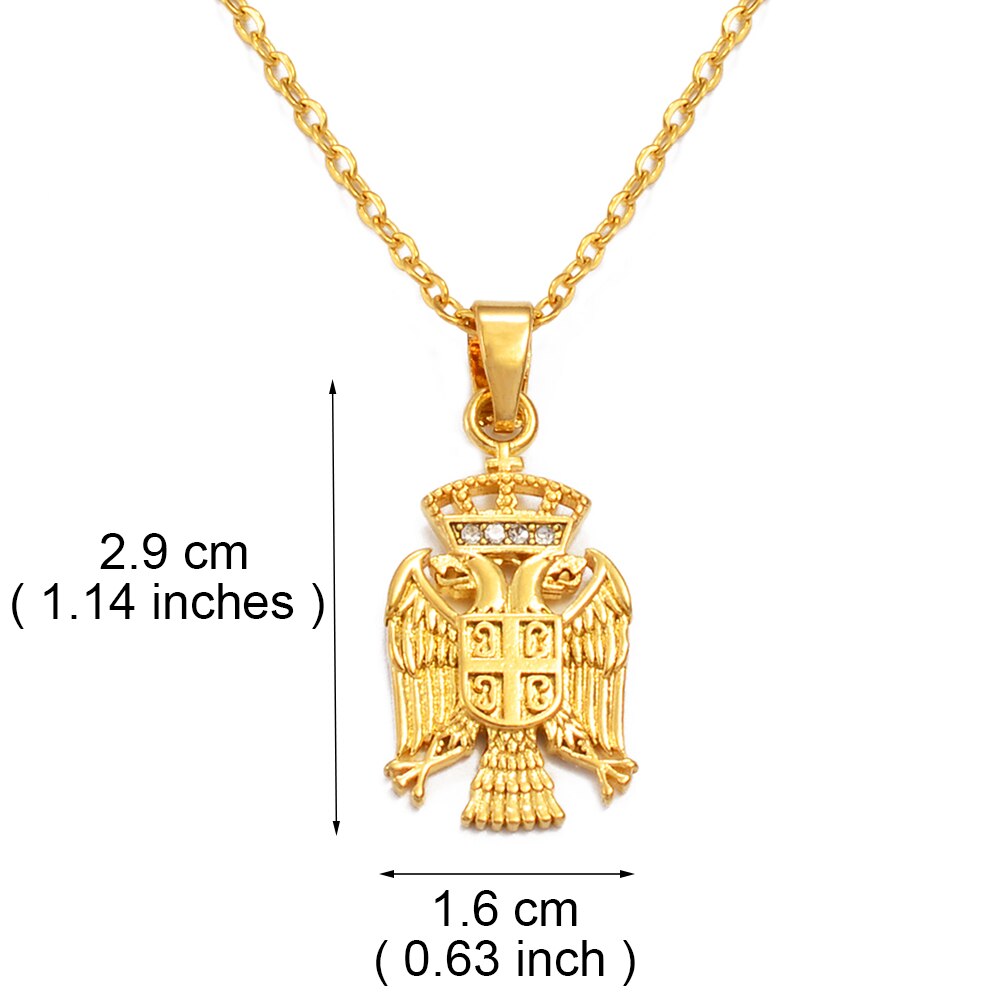 Srbija sa cirkonima 4S | Ženski Lančić