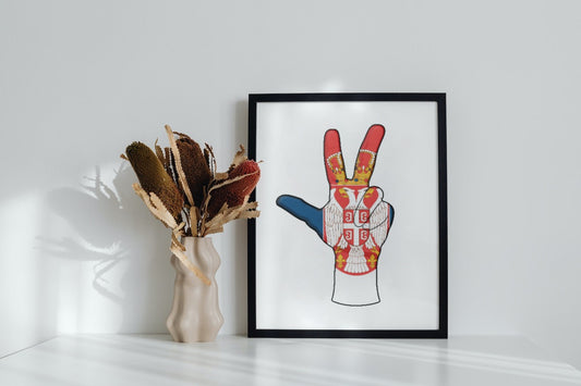 tri prsta | slika (poster) – Slika (poster) iz srbenda shop