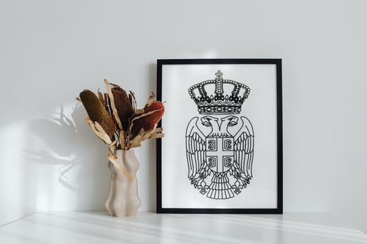 konturni grb | slika (poster) – Slika (poster) iz srbenda shop