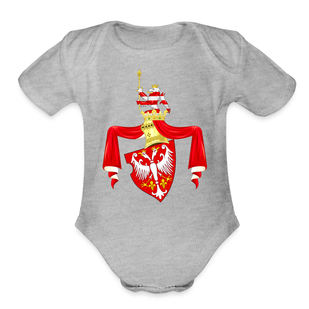 Nemanjići | Bodi za bebe - heather grey