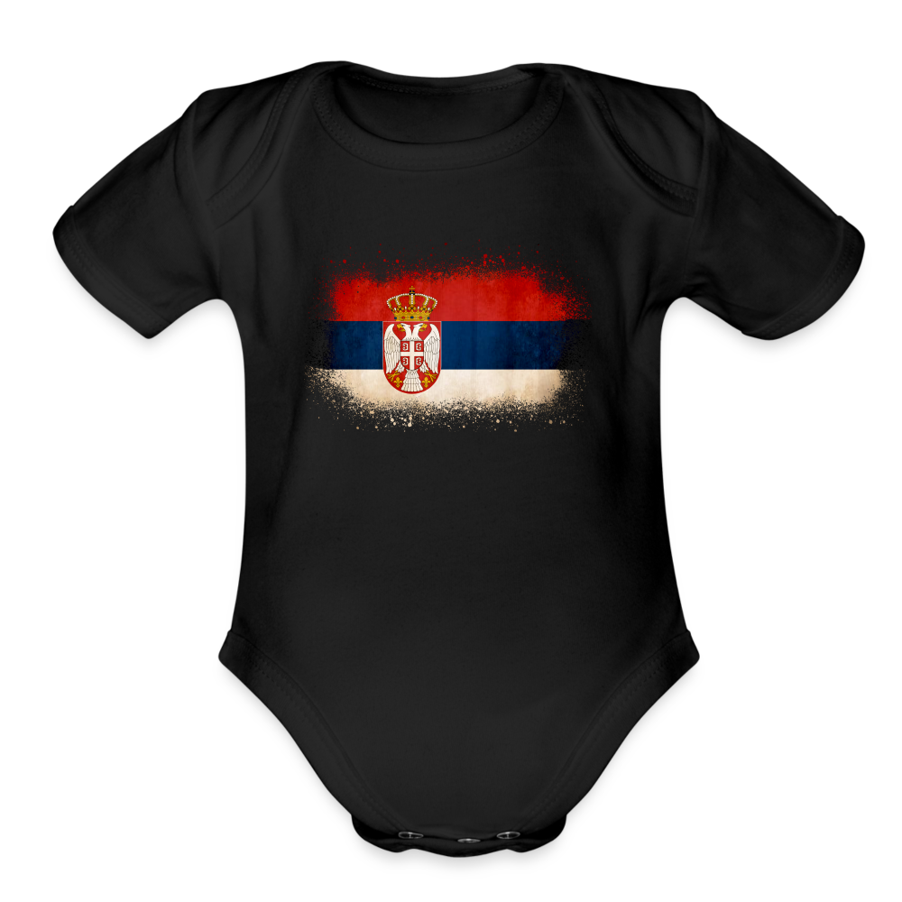 Srbija Splash | Bodi za bebe - black