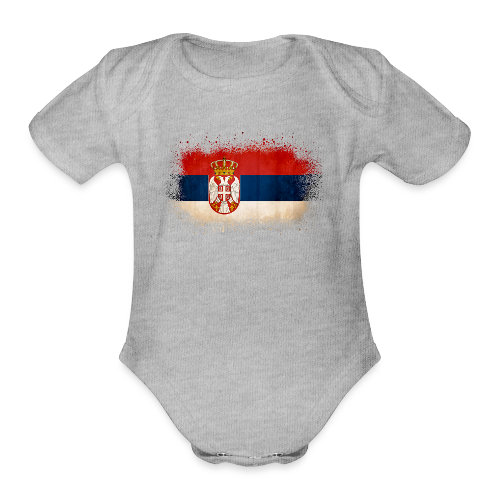 Srbija Splash | Bodi za bebe - heather grey