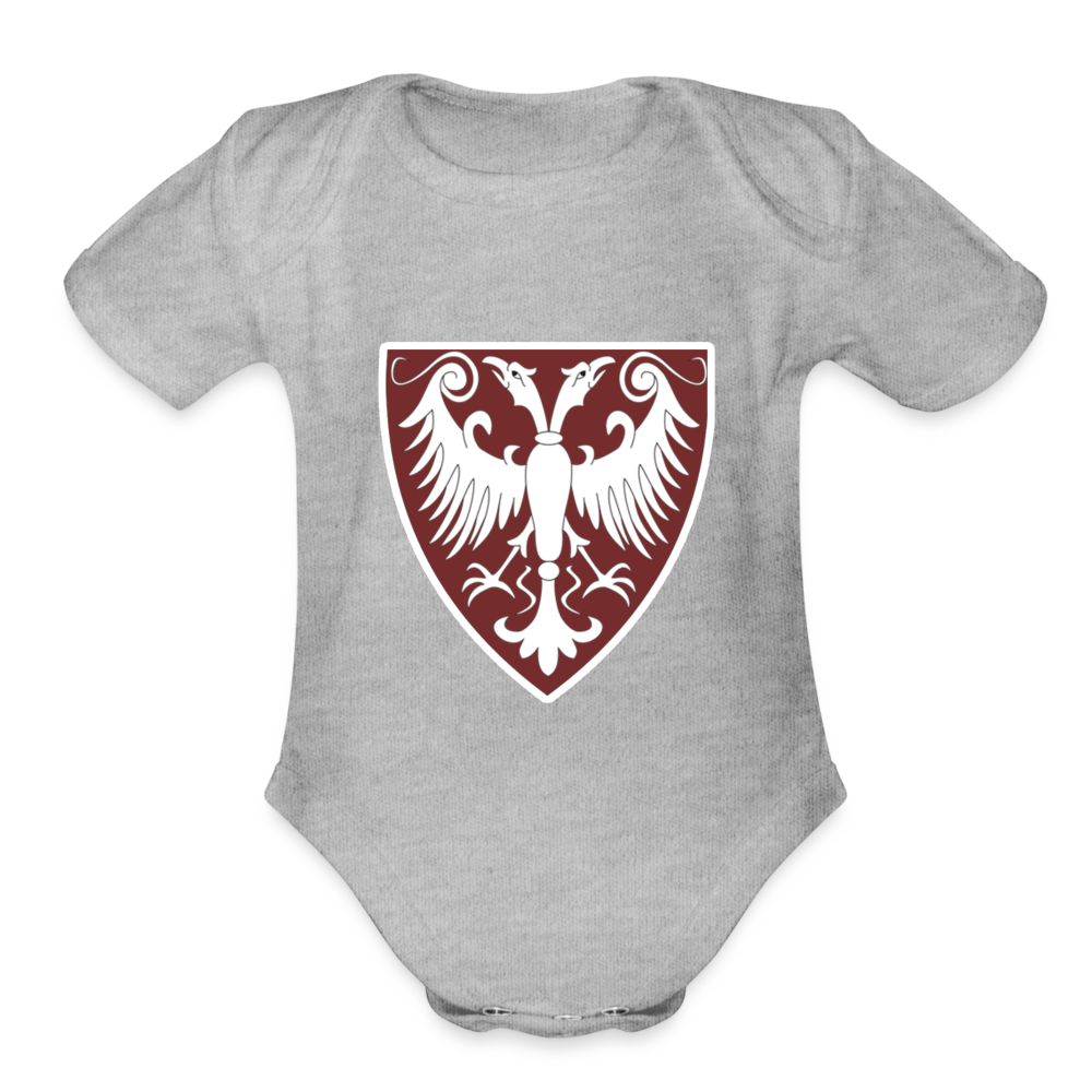 Grb Nemanjica | Bodi za bebe - heather grey