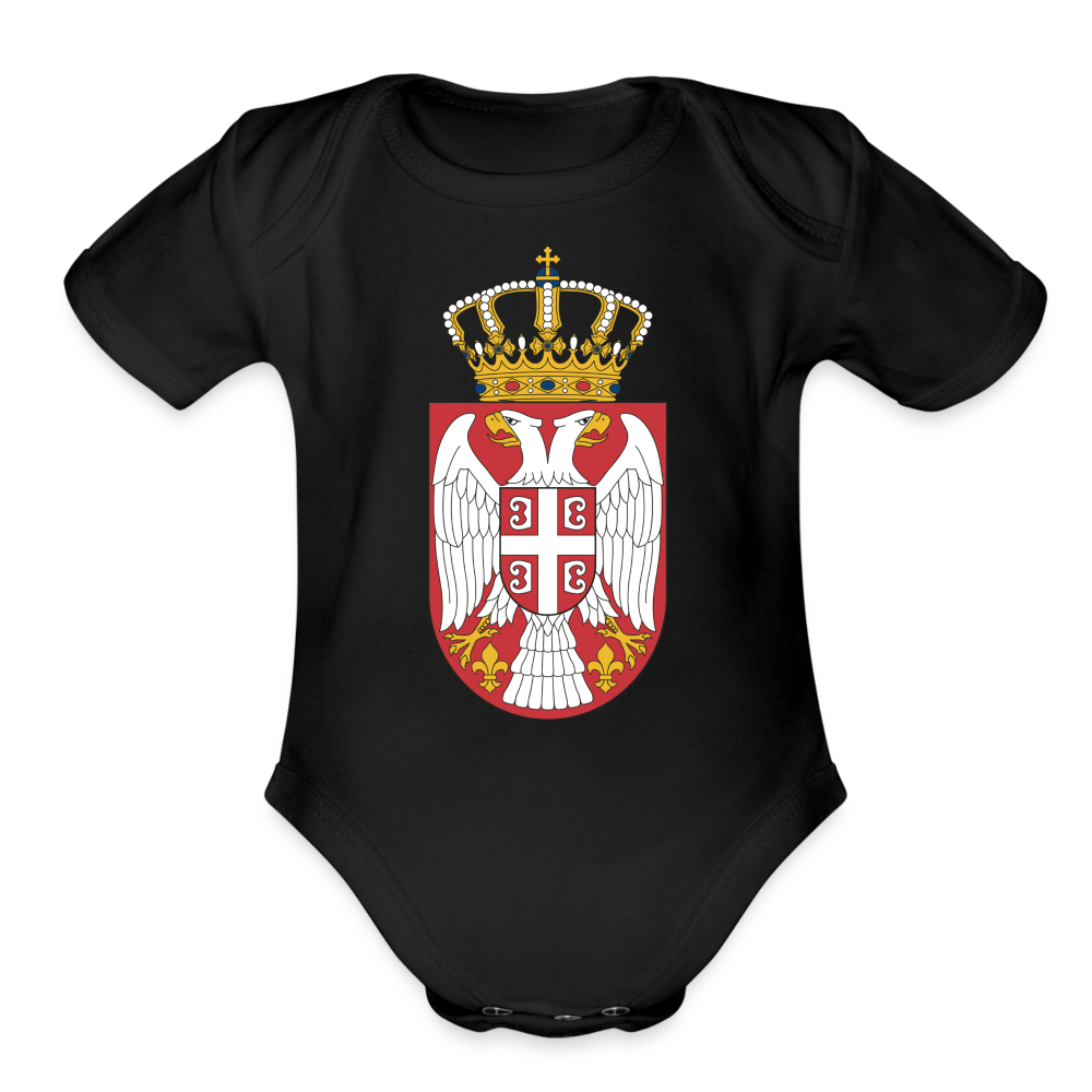 Srbija Grb | Bodi za bebe - black