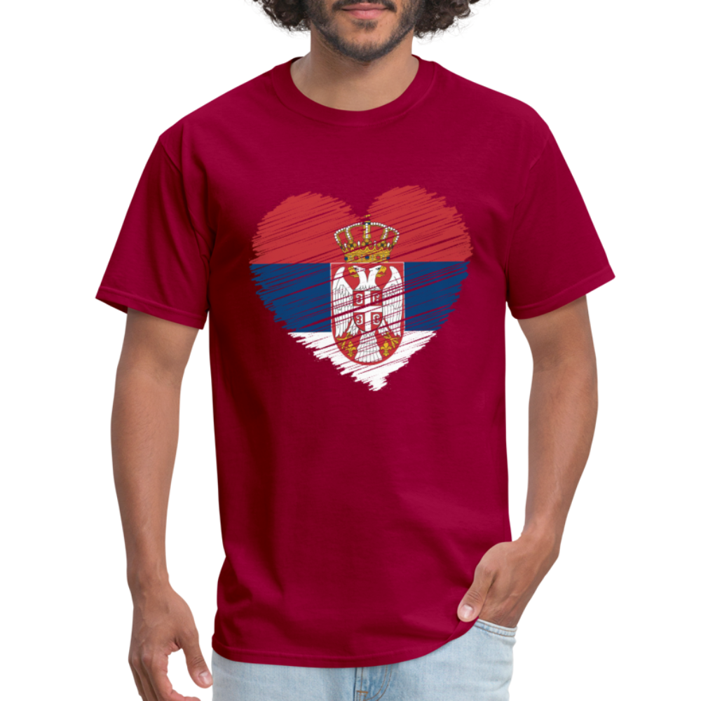 Srbija u Srcu | Majica kratki rukav - dark red