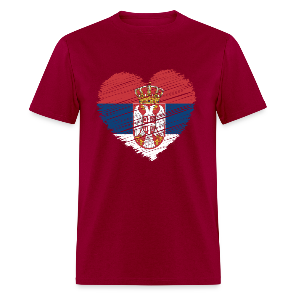 Srbija u Srcu | Majica kratki rukav - dark red