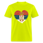 Srbija u Srcu | Majica kratki rukav - safety green