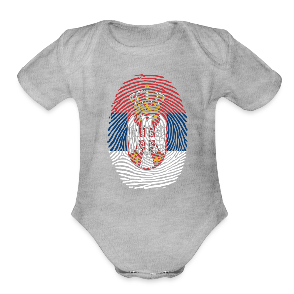 Otisak Srpski | Bodi za bebe - heather grey