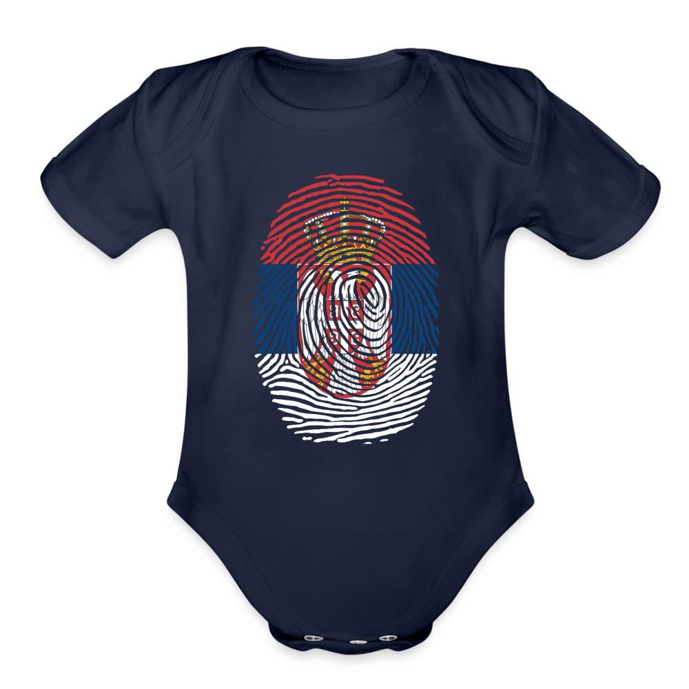 Otisak Srpski | Bodi za bebe - dark navy
