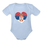 Srce Srpsko | Bodi za bebe - sky