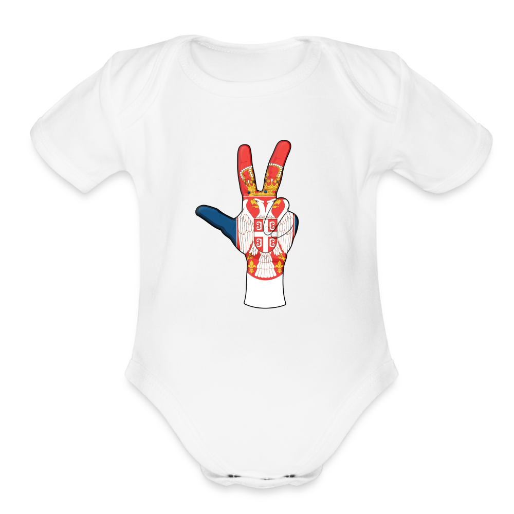 Tri prsta Srpstva | Bodi za bebe - white