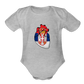 Srce Srpsko | Bodi za bebe - heather grey
